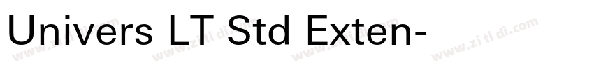 Univers LT Std Exten字体转换